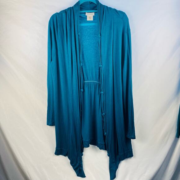 Soft Surroundings Sweaters - Soft Surroundings Rayon Blend Lightweight Open Draped Cardigan XL